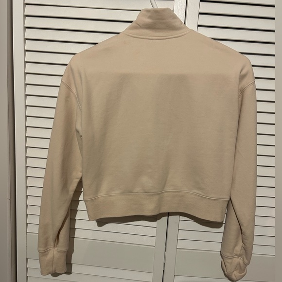 Fabletics crop top half zip-up sweater - Picture 3 of 4